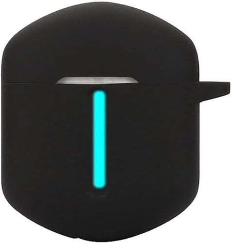 Miniatura 2 de DAYJOY - Juego de 2 fundas protectoras de silicona suave compatibles con auriculares Edifier Hecate GT2, funda protectora con mosquetón (negro y