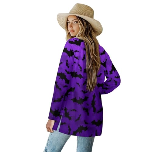 Image of Women's Lightweight Cardigans with Pockets Trendy Long Sleeve Open Front Cardigan Casual Tops Jackets Fall Oufits S-2XL