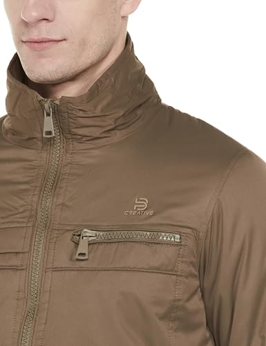 Image of Qube By Fort Collins Men's Regular Fit Casual Winter Jacket in Super Twill Bonded Fabric - Warm, Durable, and Stylish