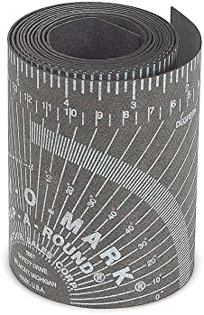 Jackson Safety Pipe Measure Tool Wrap Around Tape, Flex Angle Measuring and Marking Gauge for 3 to 6 Diameter, Medium, Black, 14752, 3.88" X 4''