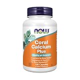 NOW Foods Supplements, Coral Calcium Plus, Bone Health*, Healthy pH Balance*, 100 Veg Capsules