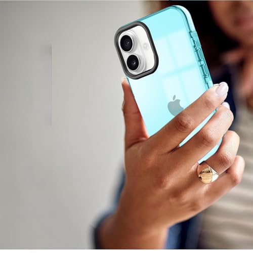 Image of KARWAN Back Cover|iPhone 16 Back Cover |Polycarbonate Material| Full Camera Protection |Perfectly Fit| Case for iPhone 16 - Blue
