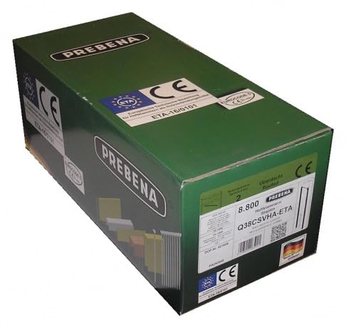 Prebena Q-56CSVHA-ETA - Pinzas de protección contra incendios (56 mm, galvanizadas, aptas para Senco Würth Q Haubold HD7900)