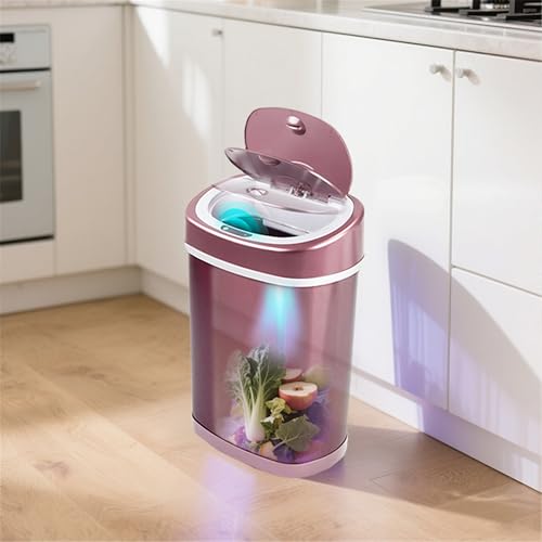 Caneca de basura rectangular acero inox 15L tacto miniatura 5