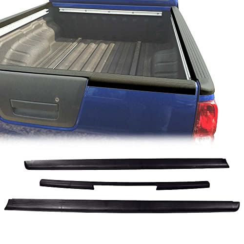 Tailgate Cover Cap Compatible with Nissan Frontier King 2005-2014,Cab Bed Rail Protectors Caps(Fits King CAB Models ONLY),3 Pack