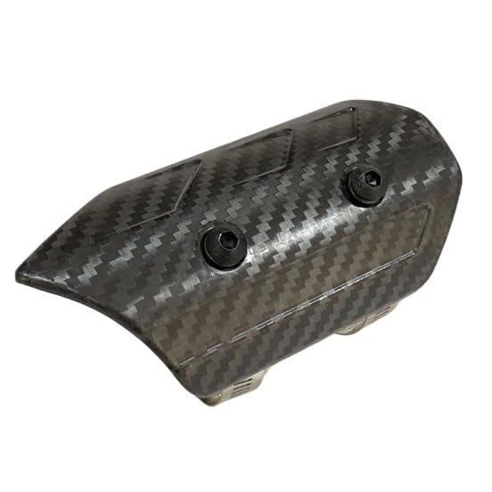 Bouclier thermique de moto pour pot d'échappement noir universel