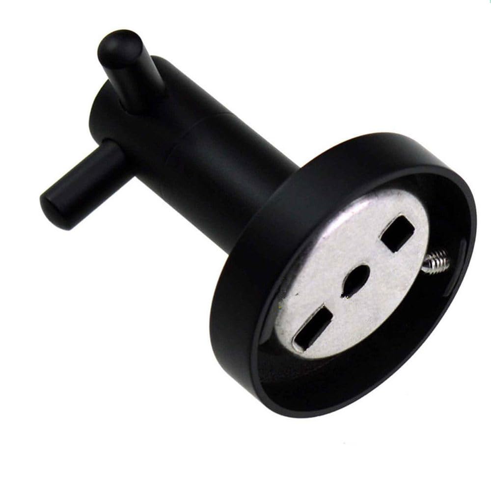 Bellissimi ganci classici SUS304 Cucina in acciaio inossidabile Bagno Ganci doppi per accappatoio nero opaco di alta qualità, Nero opaco, 1