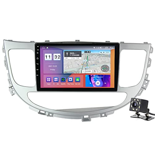 Android 11 Radio De Coche con Bluetooth para Hyundai-Rohens-Genesis 2008-2013 Reproductor Multimedia De Coche Plug and Play con Pantalla Táctil HD 1080P Dab/GPS/FM/Bluetooth/USB,M150S Cover