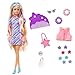 Barbie Totally Hair Doll, Star-Themed with 8.5-inch Fantasy Hair & 15 Styling Accessories (8 with Color-Change Feature)