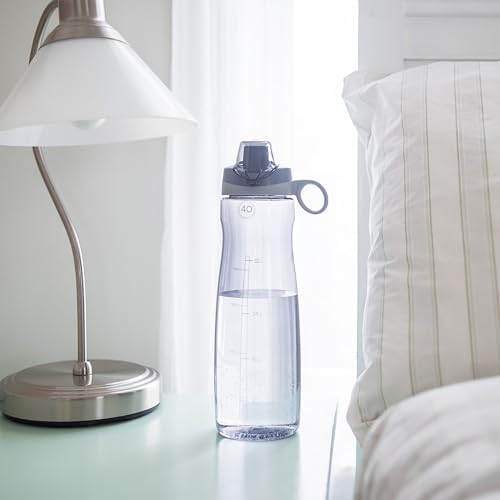 Image of Pogo BPA-Free Tritan Plastic Water Bottle with Chug Lid, 40 Oz, Grey