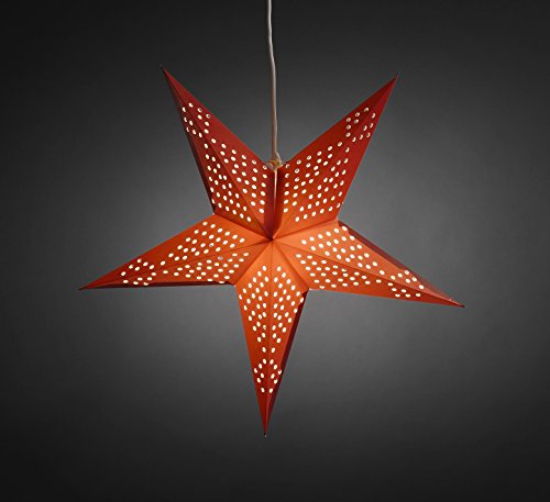 Konstsmide, Stella luminosa in carta, incl. cavo e...