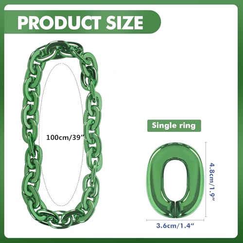 Vefungyan Hip-hop Rapper Big Chunky Chain: Plastic Fake Jewelry Necklace Party Halloween Accessory Costume decorations for Men2