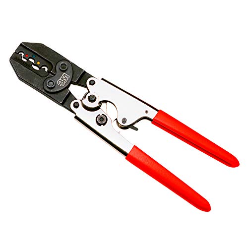 3M Scotchlok Hardened Steel Ratchet Tool TR-490, Red Plastic Grip, Corrosion-Resistant Finish, Ratchet Release Lever, 1/Bag