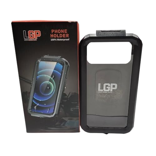 Image of LGP Waterproof Motorcycle Mobile Holder Handlebar Mount Phone Holder with Touch Screen Pouch for Bike Navigation