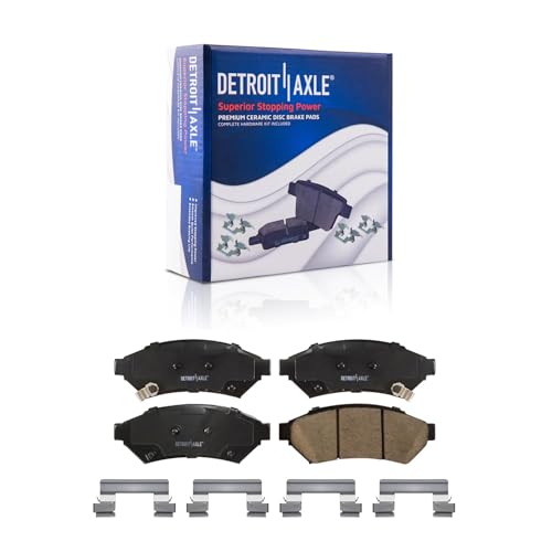 Image of Detroit Axle - Front Brake Kit for 2004 Pontiac Grand Prix | Brake Rotors Ceramic Brake Pads Replacement 11.69 inch inch Front Rotors