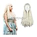 Produktbild COSPLAZA Perücke Cosplay Wig Game of Thrones Daenerys Targaryen Barbarian geflochten Lang wellig gewellt Haar