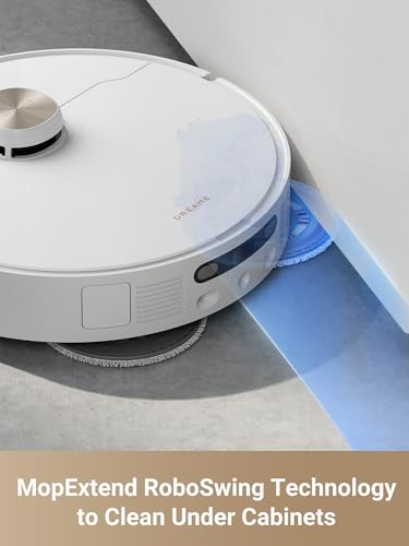 Image of dreame L40 Ultra Robot Vacuum Cleaner with Mop, 11000 Pa, 65C Hot Water Auto Mop Washing & Drying, Extendable and Liftable Side Brush, Automatic Emptying, App & Voice Control