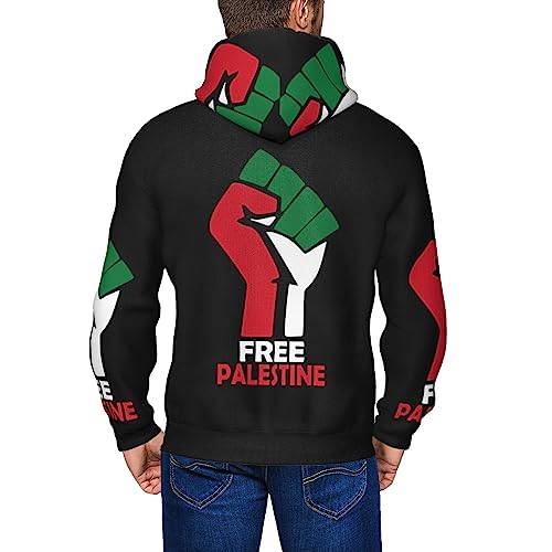 KADEUX Free Palestine Hoodies Man Women Sweatshirts Full-Zip Jacket Hooded Sweatshirt