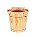 Produktbild Haushalt Geschenk Holz Fußbad Barrel Foot Spa Eimer Fußwaschung Barrel Pediküre Barrel Fußbad mit Deckel, Sauna Zubehör, Fußpflege, Detox, Massage Fuß-Waschbecken Foot Spa Bucket Haushalt.