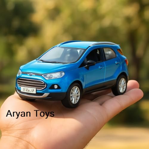 Image of Sheel Eco Sport Toy Car for Kids - 15cm Pull Back Action Mini SUV Model Car, Durable Plastic, Multicolor Toy for Boys & Girls, No Battery Needed, Made in India (3+ Years)