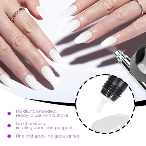 Esmalte Gel Airbrush 6 Unidades Blanco 90ML Sin HEMA miniatura 4