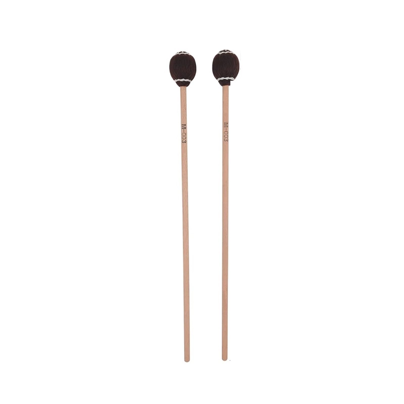 Baguettes de marimba 1 paire de maillets Marimba, accessoire Percussion, manche en érable, baguettes for Xylophone Glockenspiel cloches, pièces d'instruments musique(Brown)