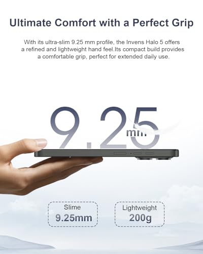 invens Halo 5 Mobile Phones SIM Free Unlocked Android 14 Smartphone with 6.52''HD+ Display, 5000mAh Battery,7GB+64GB/256GB,8MP+16MP Camera, 4G Dual Sim/Fingerprint/Face ID/GPS (Dark Blue) - Image 5
