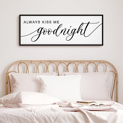 GraceView Goodnight Framed Canvas Wall Decor...