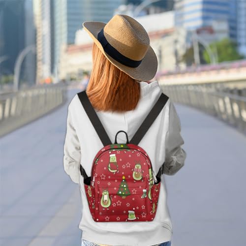 Sac à dos de Noël mignon avocat 6.3L pour femmes et enfants