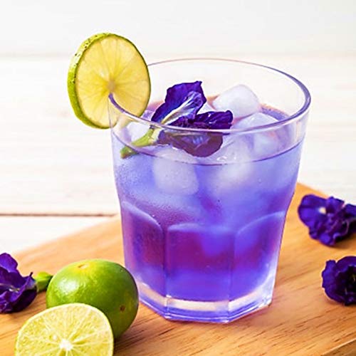 Blue Tea - Combo Pack - Blue Tea Indian Chai Masala & Purple Tea Spiced (100 Gram - 100 Cups) | Butterfly Pea Flower Blend | Caffeine Free Herbal Tea | Vegan - Gmo-Free - Caffeine-Free| #TOP2