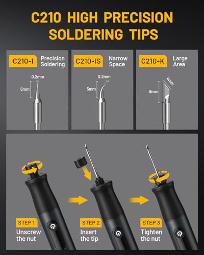 Nefeeko Cordless Soldering Iron Kit, Rechargeable Soldering Iron with Stand, 7s Fast Heating - image 7