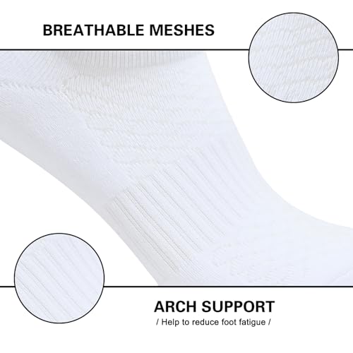 Mens Cotton Cushioned No Show Socks, Athletic Running Low Cut Socks by Monxiery - Used condition - Image 5