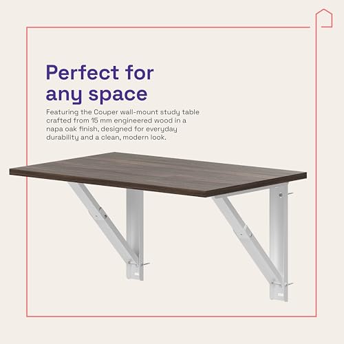 Wakefit Study Table | 1 Yr Warranty | Computer Table for Home Pc, Office Table for Home, Free Installation from Brand, Modern Wobble-Free & Durable Design, 18MM Panel for Extra Strength (Couper - NO)