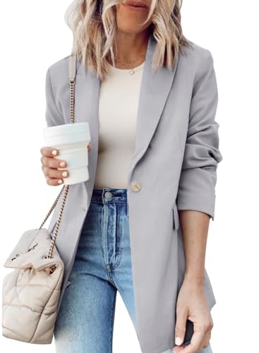 Dokotoo Womens Blazer for Spring Outfits Trendy 2024 Turn Down