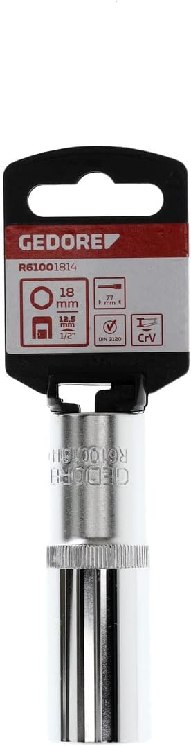 GEDORE RED Socket 1/2 Hexagon size18mm l.77mm