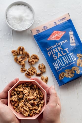 Image of Diamond of California Himalayan Pink Salt Walnut Snack Nuts, 4 oz. (4 Pack)