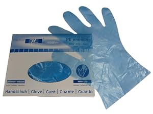 Funwave 6000 PE Premium Einweghandschuhe Blau 50 Stück