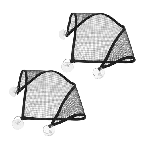 ifundom 2個入り 爬虫類用メッシュハンモック 通気性素材 三角形デザイン カメレオン ヤモリ トカゲ対応 水槽内設置可能 吸盤付きで簡単取り付け