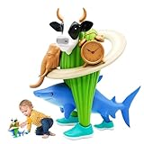 BAISHUWU Brainrot Figures, brainrot Figuren Set, Brainrot Figuren Dekoration, 3D Tralalero Figure, 3D Gedrucktes brainrot figu-Ren Set, Tung Tung Tung Sahur, für Schreibtisch Dekoration Geeignet