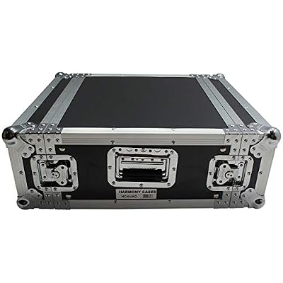 Harmony Audio Cases HC4UAD DJ Flight Amp 4U Rack Space Road Travel Amplifier Case