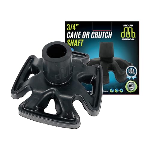 MDUB Medical All Terrain Tip - Heavy Duty Design Cane or Crutch Tip - Sand