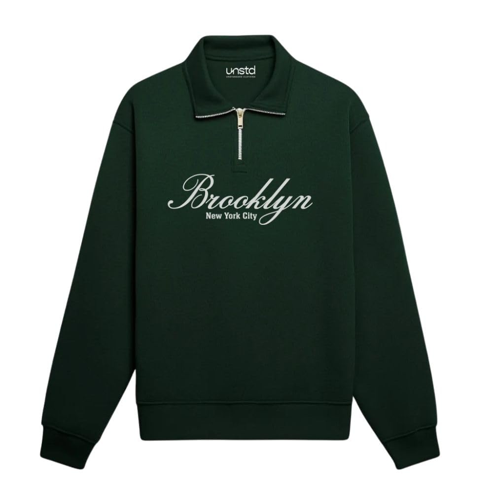 unstd Men Plus Size Zipper Sweatshirt | Pure Cotton Quarter Zip Winter Wear for Big Size Men (3XL–9XL)-picture-13