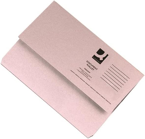Q-Connect KF23010 285gsm Foolscap Buff Document Wallet