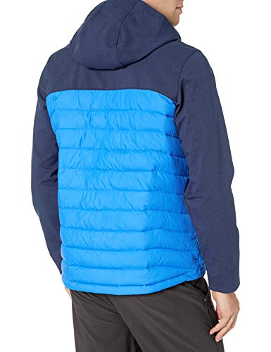 Image of Columbia Men's Powder Lite Hybrid Jacket, Azure Blue, Collegiate Navy Heather ,Large