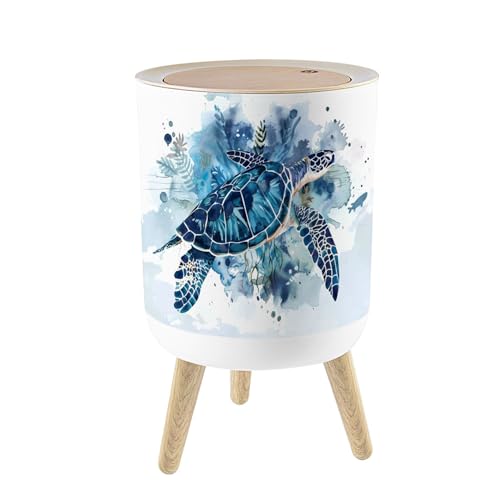 Caneca plástica cilíndrica pequeña con tapa 1.8 gal