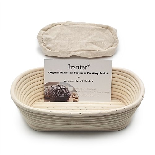 Oval Banneton Bread Proofing Basket And Linen Liner Set 10 Inches 2 Pack #TOP1