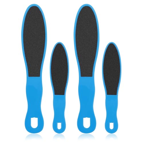 WLLHYF 4 limas de pedicura de doble cara, removedor exfoliante de piel muerta, piel dura, callos de pies, herramienta reutilizable para el cuidado de los pies, herramienta de pedicura para pies