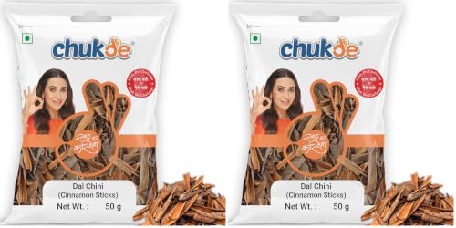Image of Chukde Dalchini Shrilankan, Cinnamon Ciggarate Sticks Quills Whole Spices, 50g (Pack of 2)