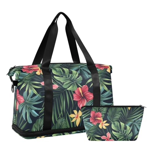 Travel Tote Weekender/Overnight duffel bag port gym bag Tote for Workout Foldable