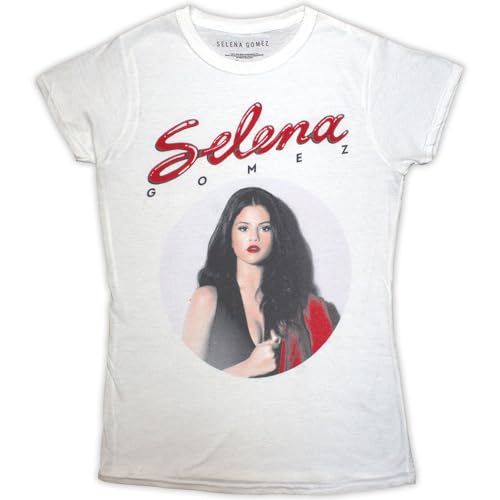 Image of Ladies Selena Gomez 80's Glam Official Tee T-Shirt Womens Girls (Large) White